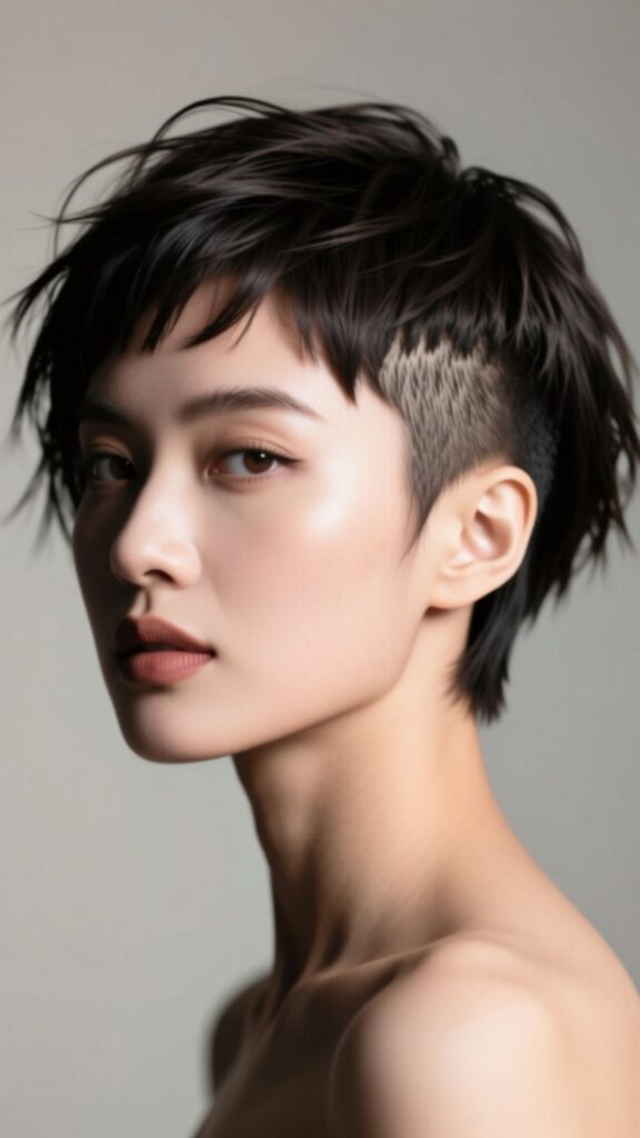 Choppy Pixie with Undercut