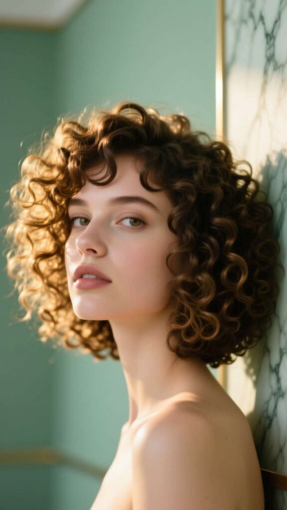 Curly Shag Cut
