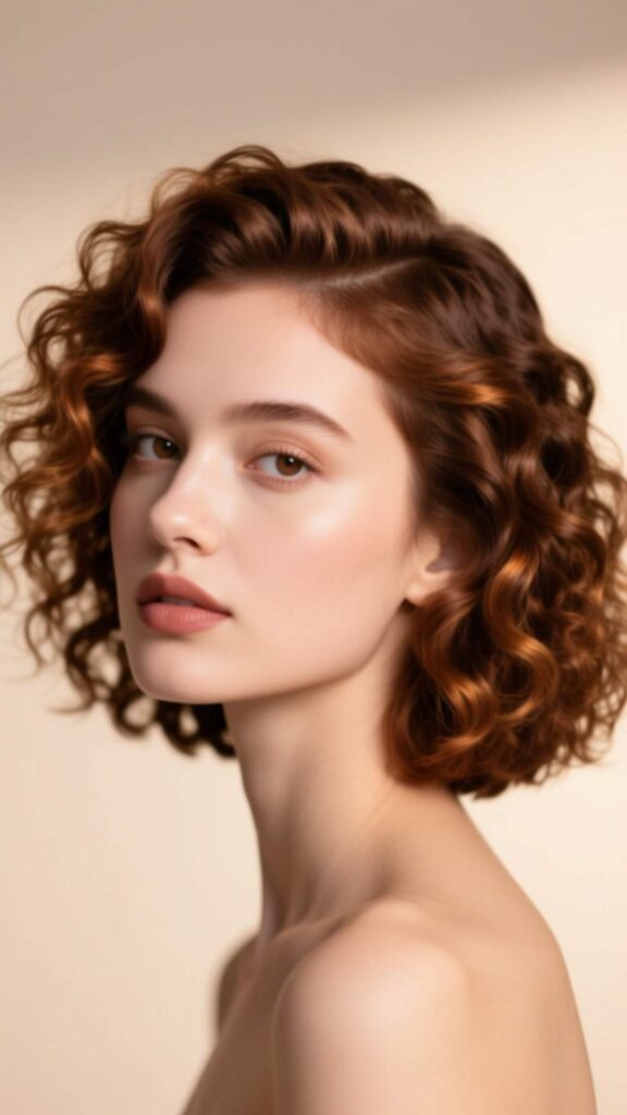  Side-Parted Curly Bob