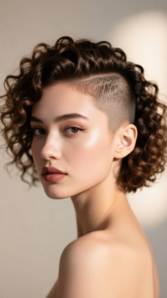  Curly Undercut