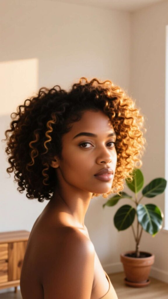 Cropped Curly Afro