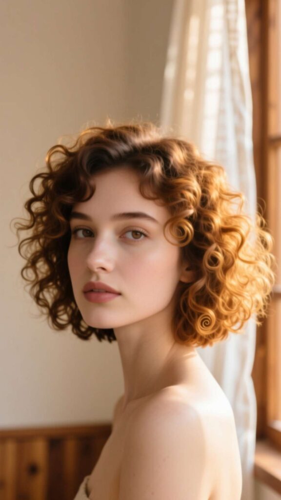 Short Curly Lob