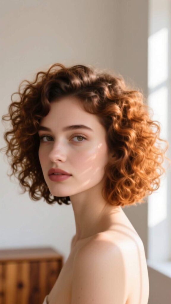 Curly French Bob