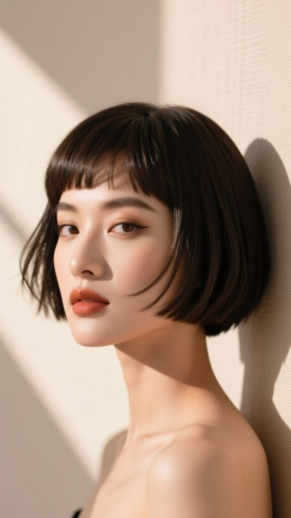 Classic Pixie Cut with Bangs
