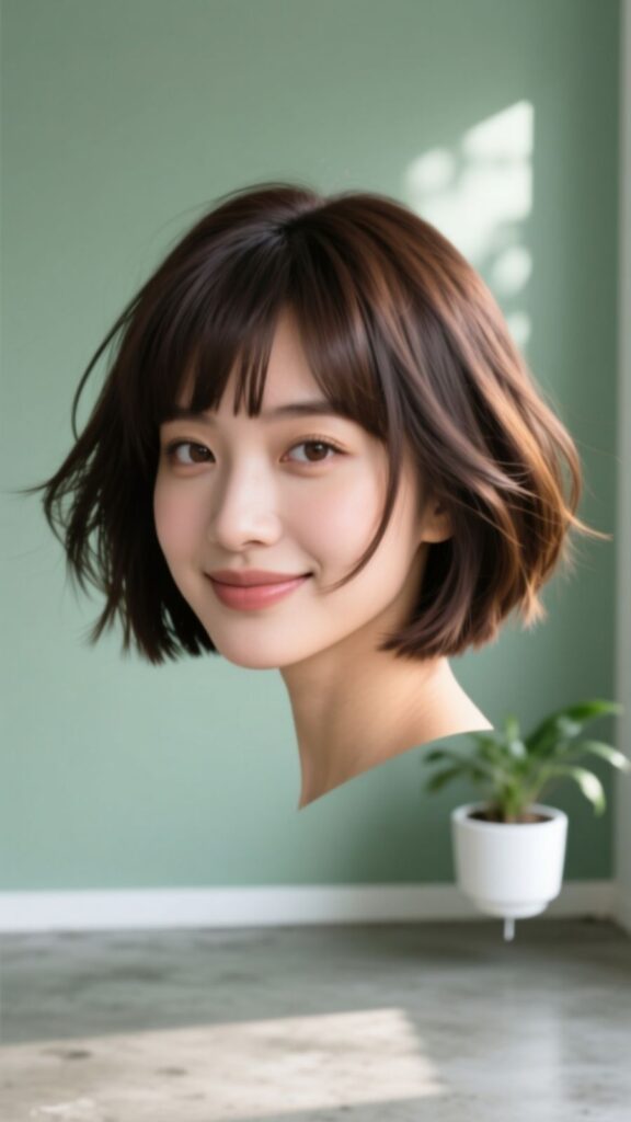 Choppy Pixie with Bangs