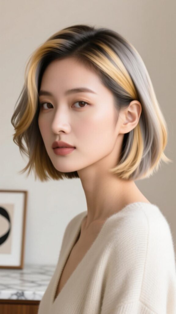 Short Bob with Highlights