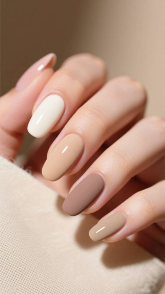 Matte Nude Nails
