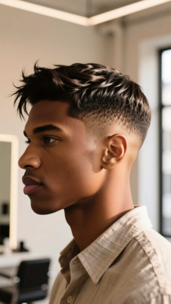 Taper Fade with Fringe