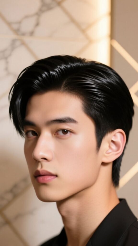 Slick Back Hair