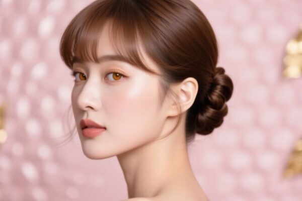 Updo Hairstyles with Bangs