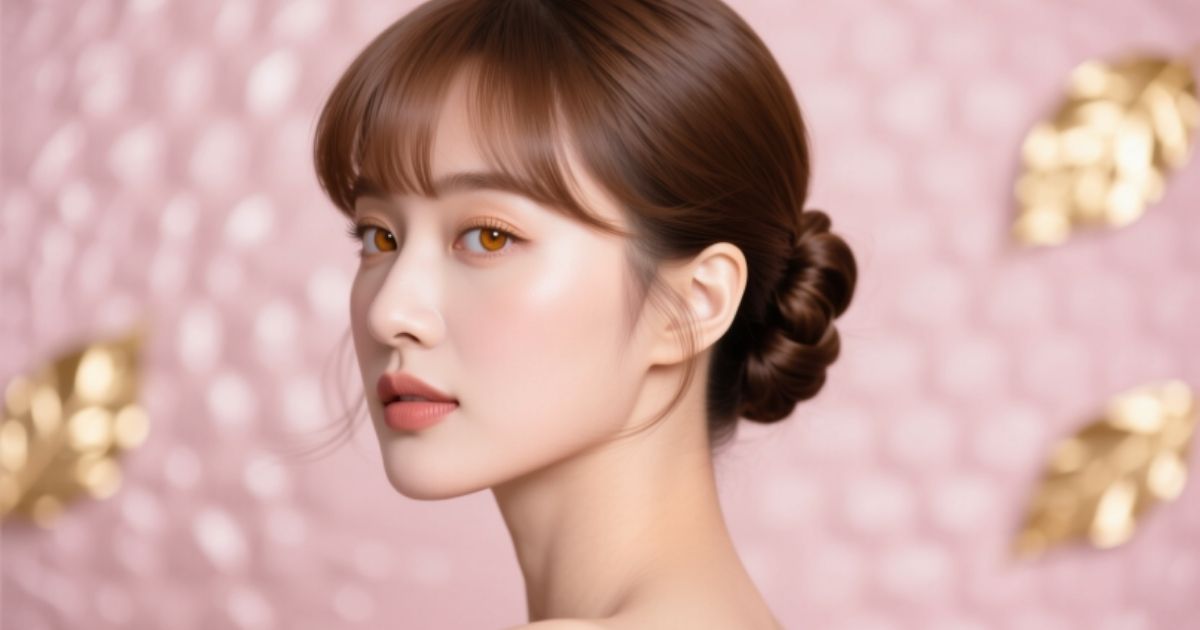 Updo Hairstyles with Bangs