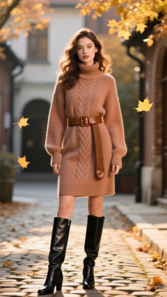 Trench Coat Over Knitwear