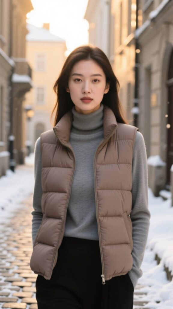 Faux Suede Jacket and Knit Dress