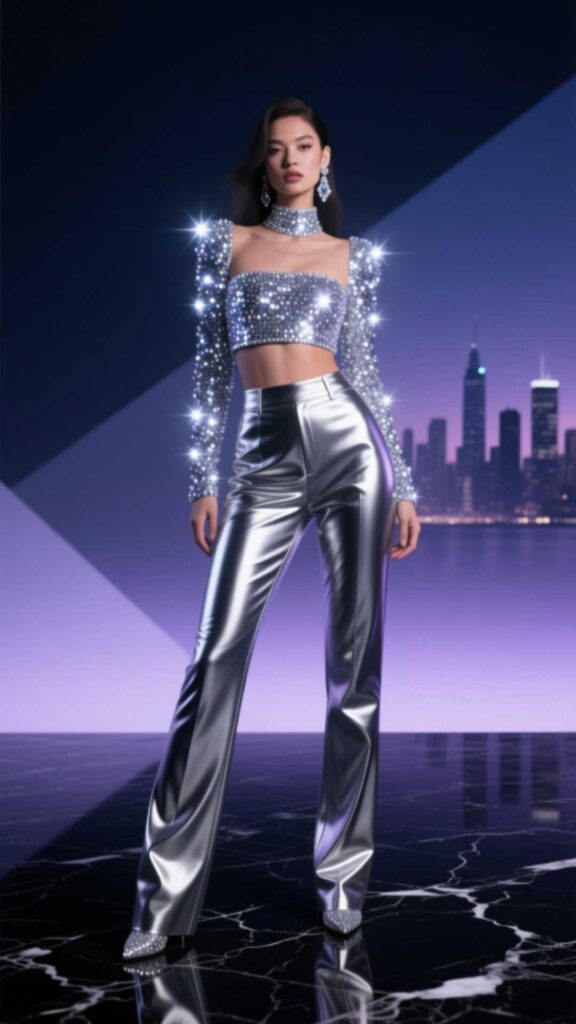 Sparkly Two-Piece Set