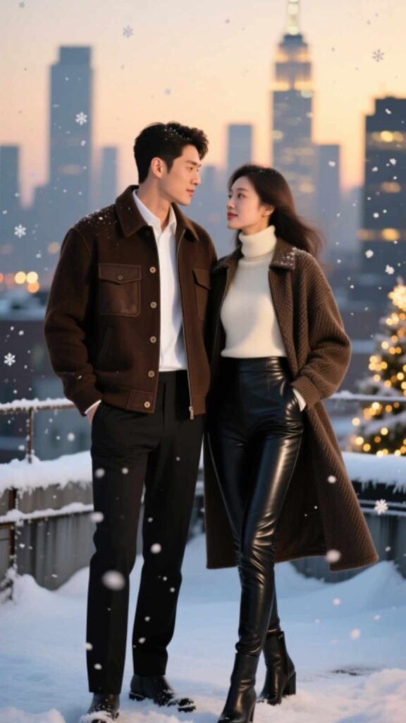 Shacket with Leather Leggings