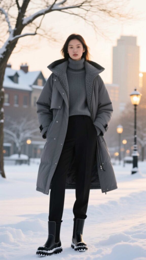 Parka Jacket with Snow Boots