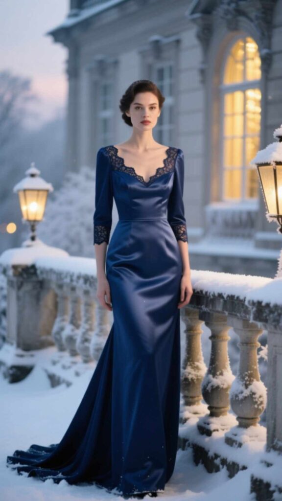 Navy Blue Formal Dress