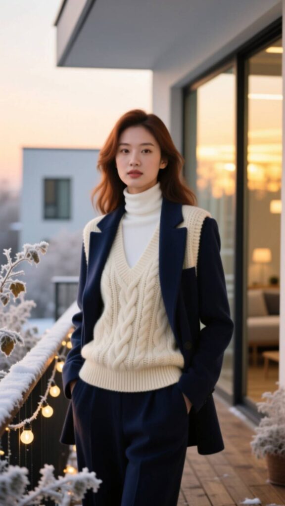 Sweater Vest Layering