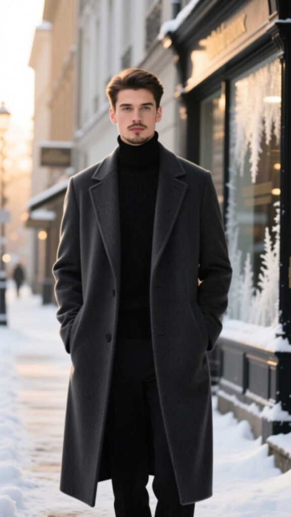 Turtleneck with Overcoat