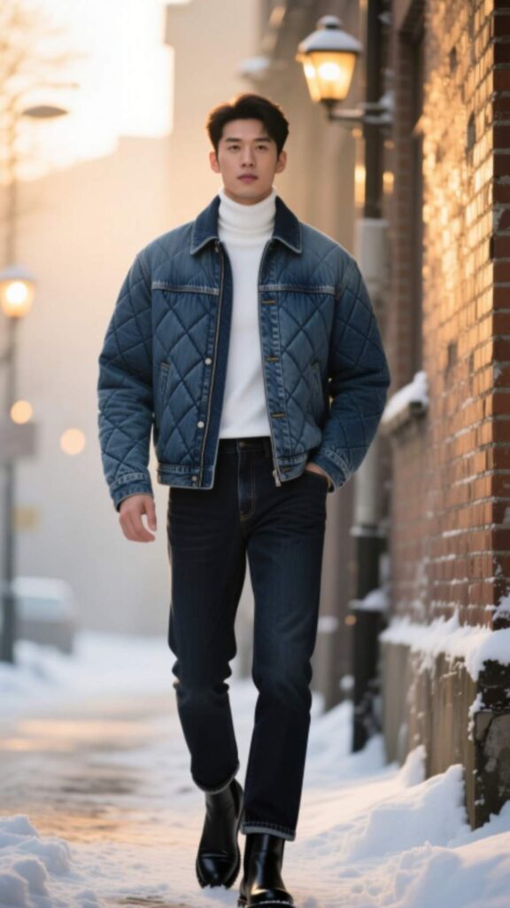 Denim Jacket with Hoodie