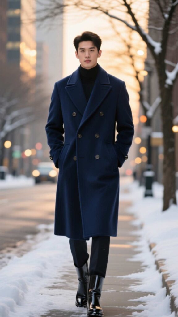 Double-Breasted Coat Look