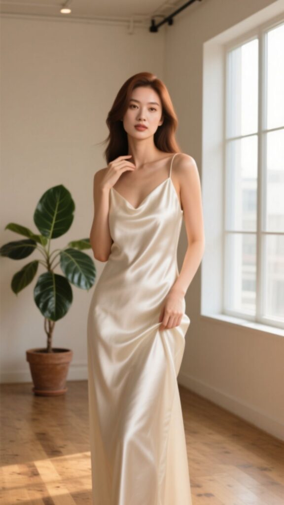 Elegant Satin Slip Dress