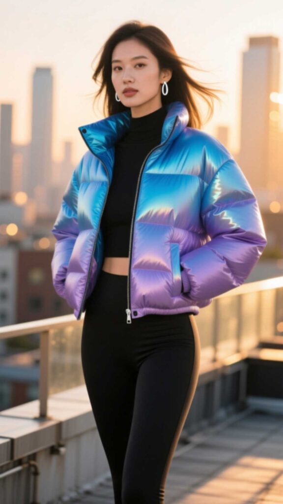 Puffer Jacket with Leggings