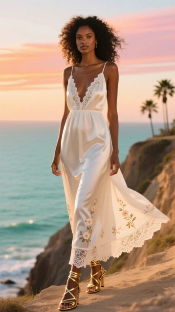 Summer Maxi Dress with Sandals