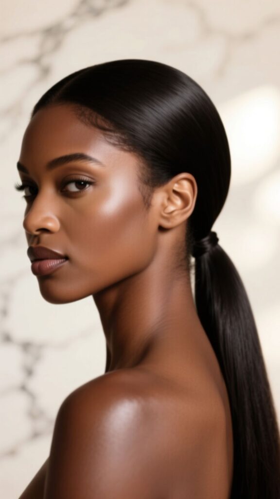 Sleek Low Ponytail