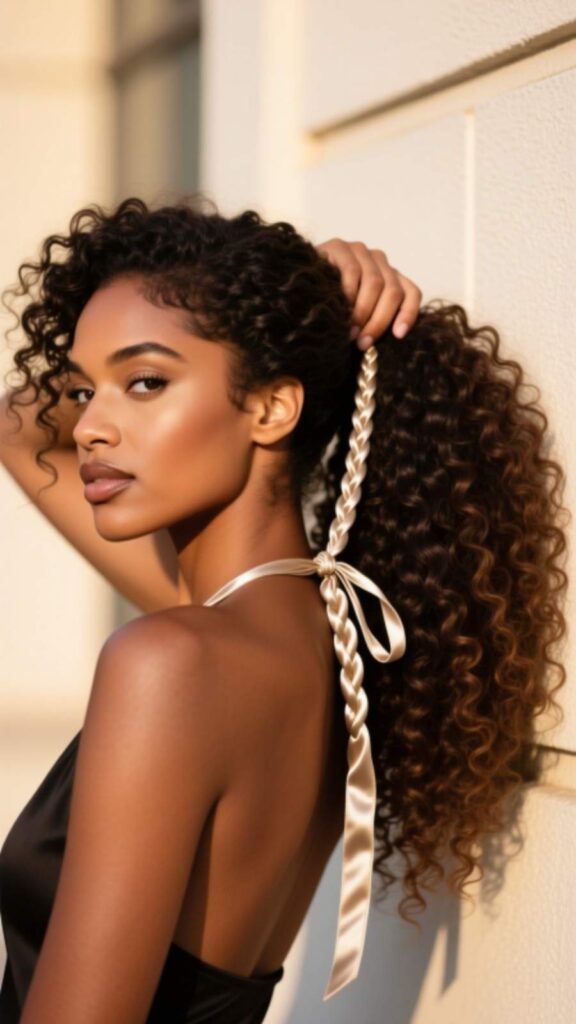 Curly Drawstring Ponytail