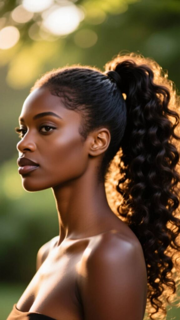 Natural Afro Ponytail