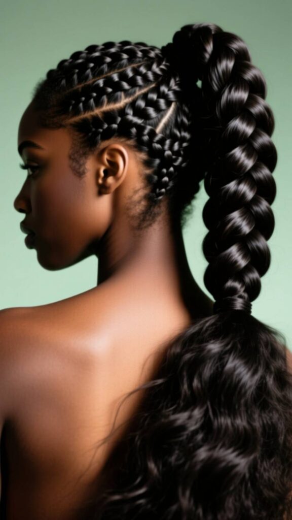 Jumbo Braided Ponytail