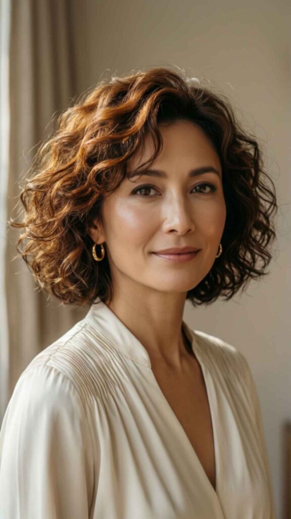 Curly Bob With Soft Layers