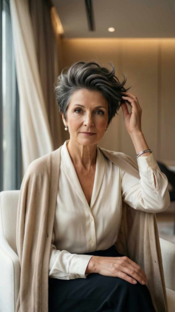 Pixie Cut With Crown Lift