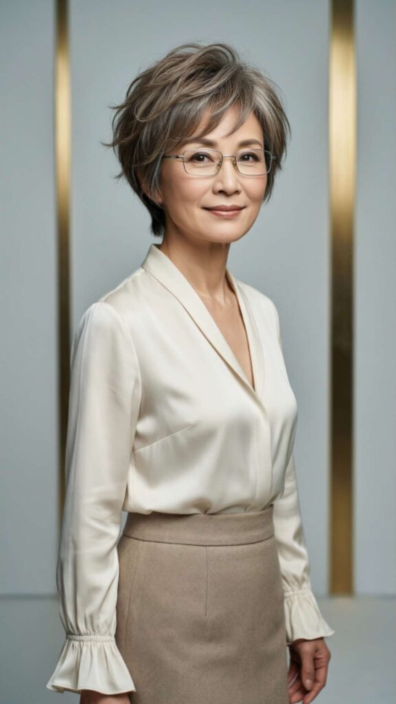 Pixie Cut For Glasses Wearers