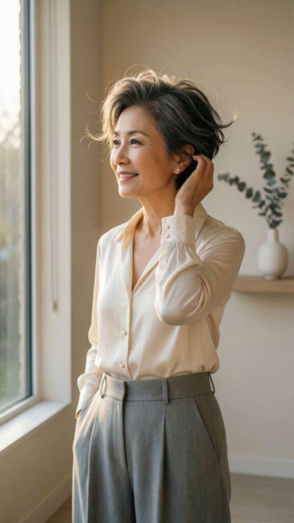 Short Pixie With Smooth Finish