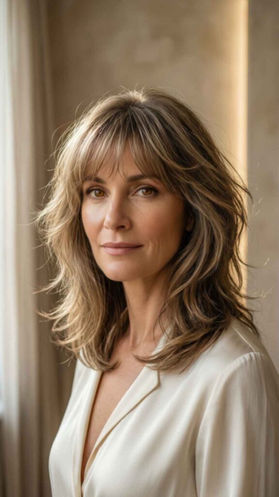 Wispy Layers With Face Framing Bangs