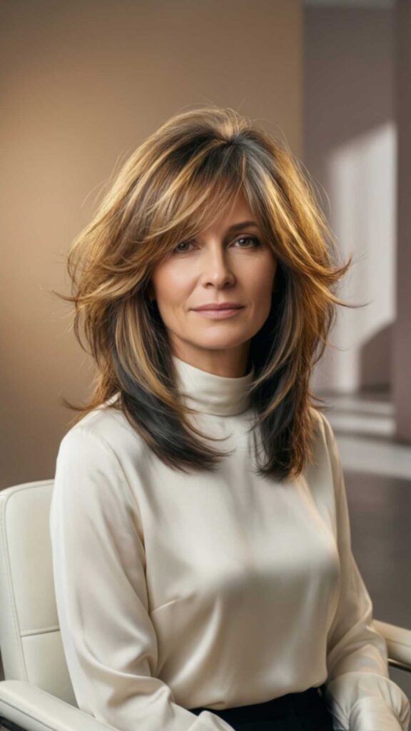 Feathered Medium Cut With Lifted Roots