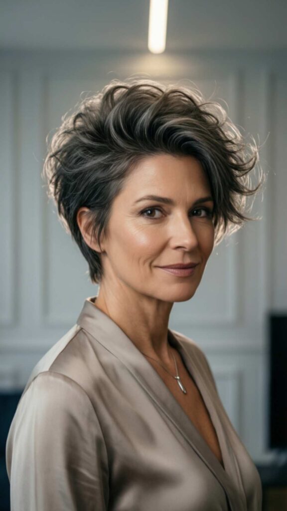 Pixie Cut With Lifted Crown