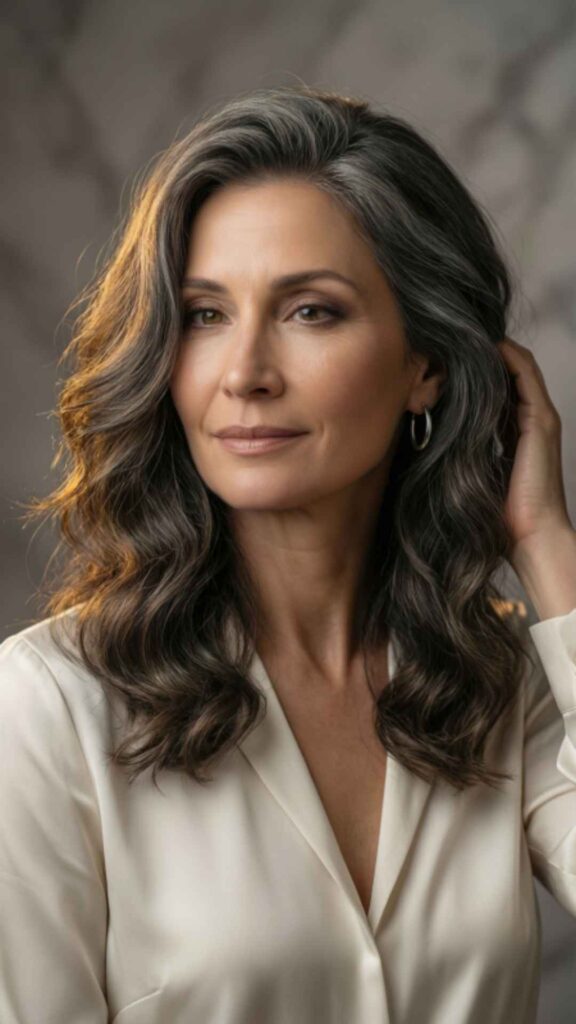 Collarbone Length Hair With Natural Waves