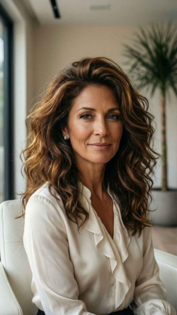 Textured Shoulder-Length Waves