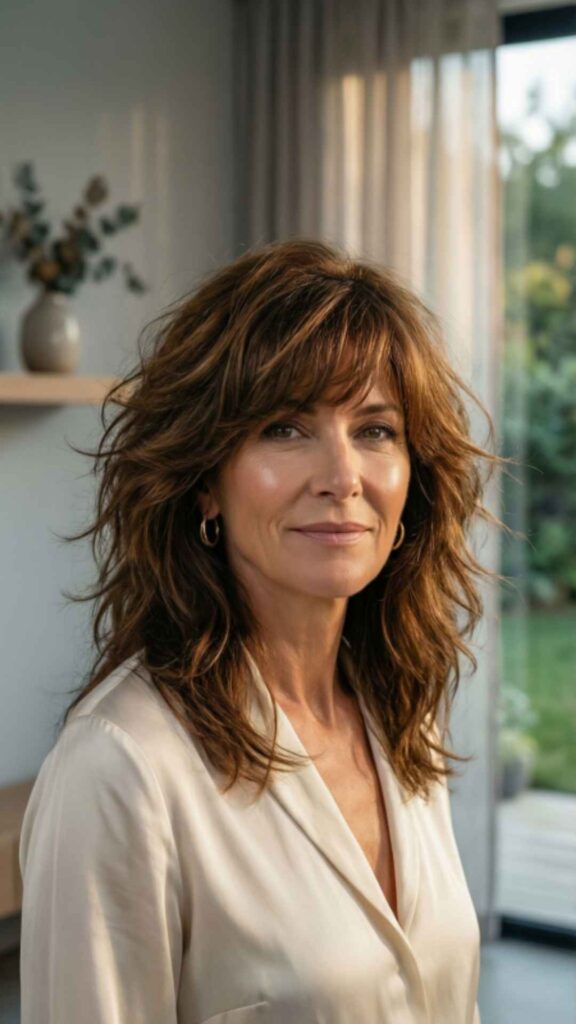 Medium-Length Shag with Bangs