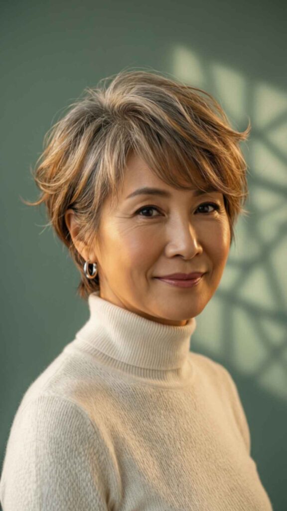 Tousled Pixie With Side Bangs