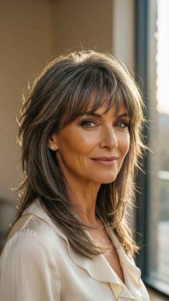 Choppy Layers With Bangs