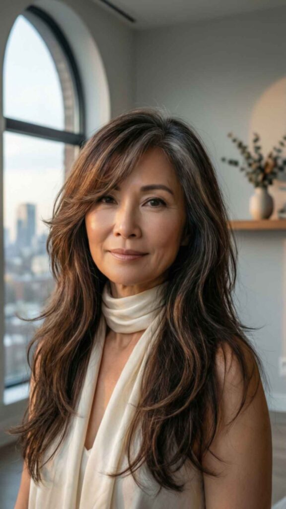 Feathered Layers With Side Bangs