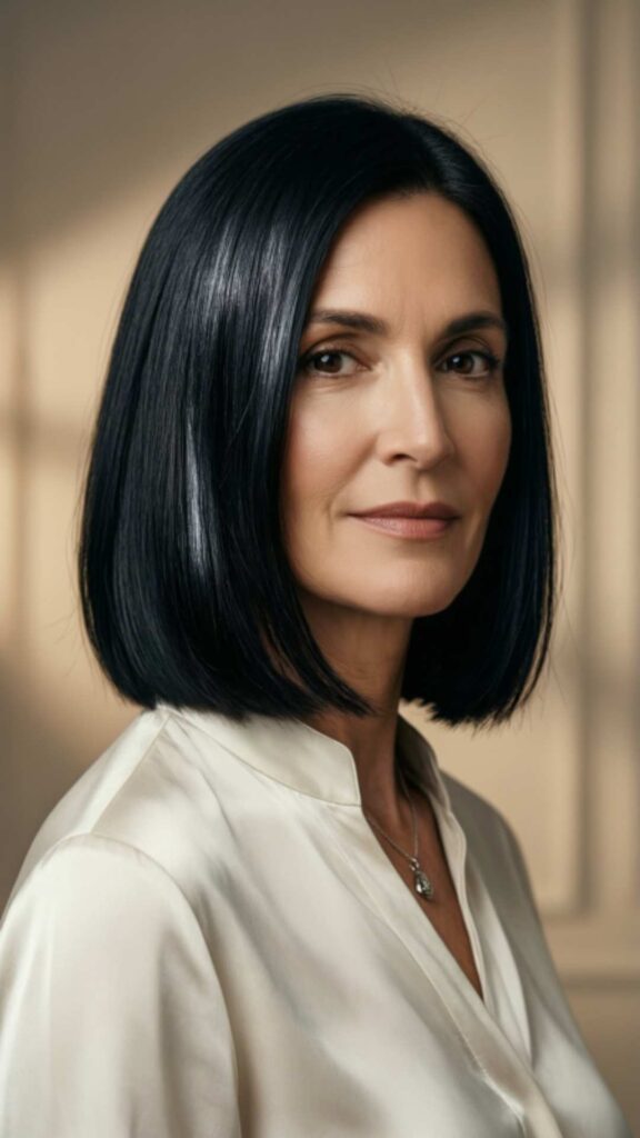 Blunt Shoulder-Length Cut