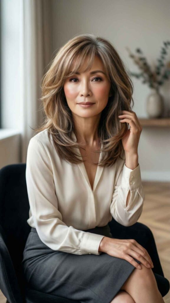 Medium Shag With Layered Bangs