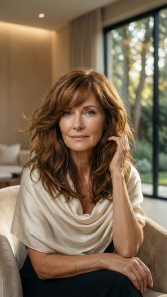 Soft Shaggy Cut With Side Bangs