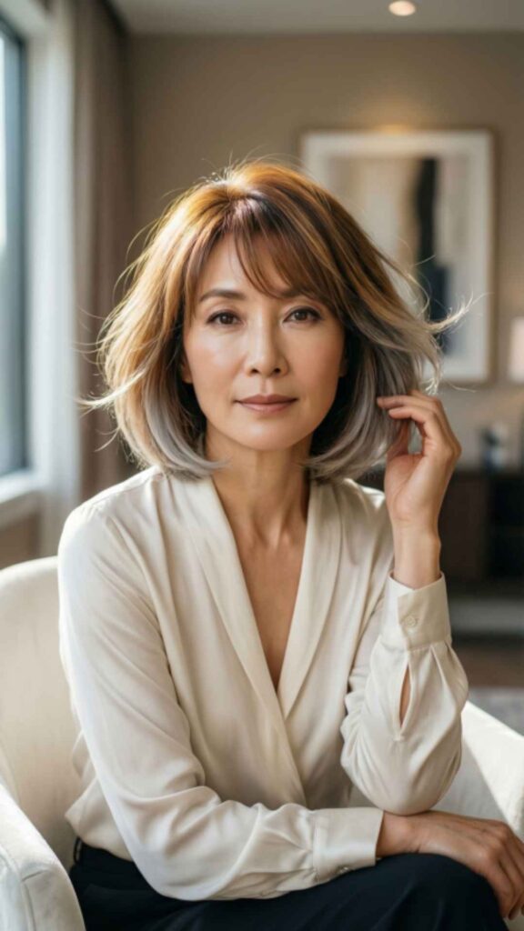 Wispy Bangs with Bob