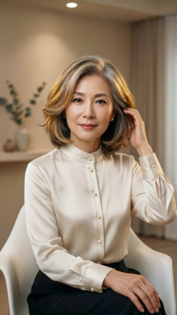 Layered Bob with Subtle Highlights